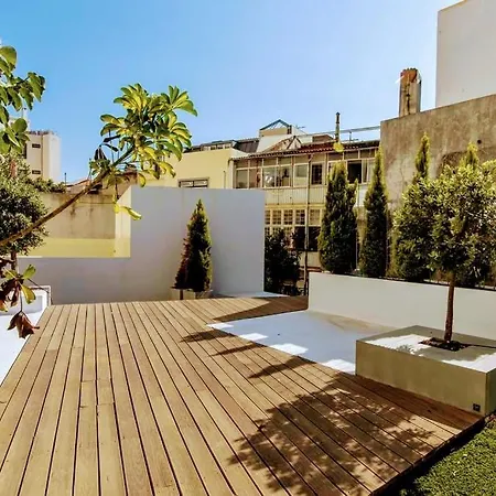 아파트 Marques De Pombal Terrace By Village *